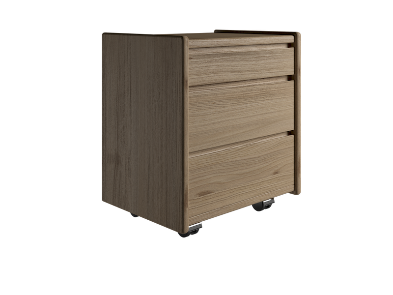 Krone kommode 50cm bred med 3 skuffer i olieret egefiner, Kommoder hos HomeNordic