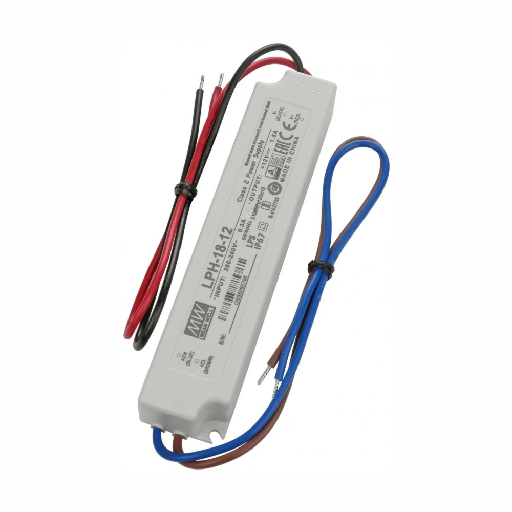 LPV-35-12 LED Strømforsyning, Strømforsyninger hos HomeNordic