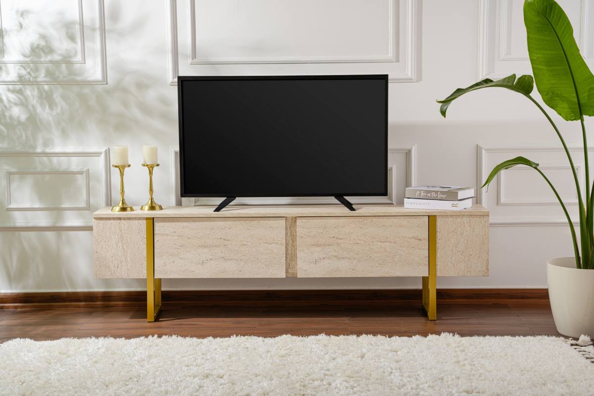 NORDVÄRK Serenity TV-bord, m. 2 låger, produktbillede 3 af 11, TV-borde hos HomeNordic