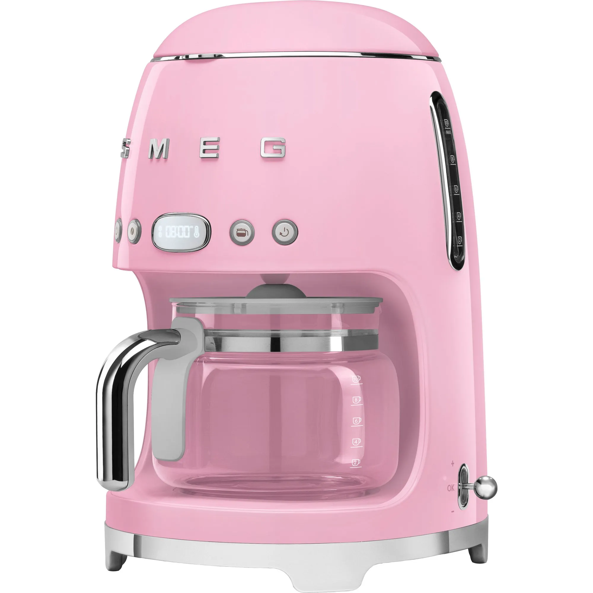 DCF02PKEU Retro kaffemaskine, rosa, produktbillede 3 af 4, Kaffemaskiner hos HomeNordic