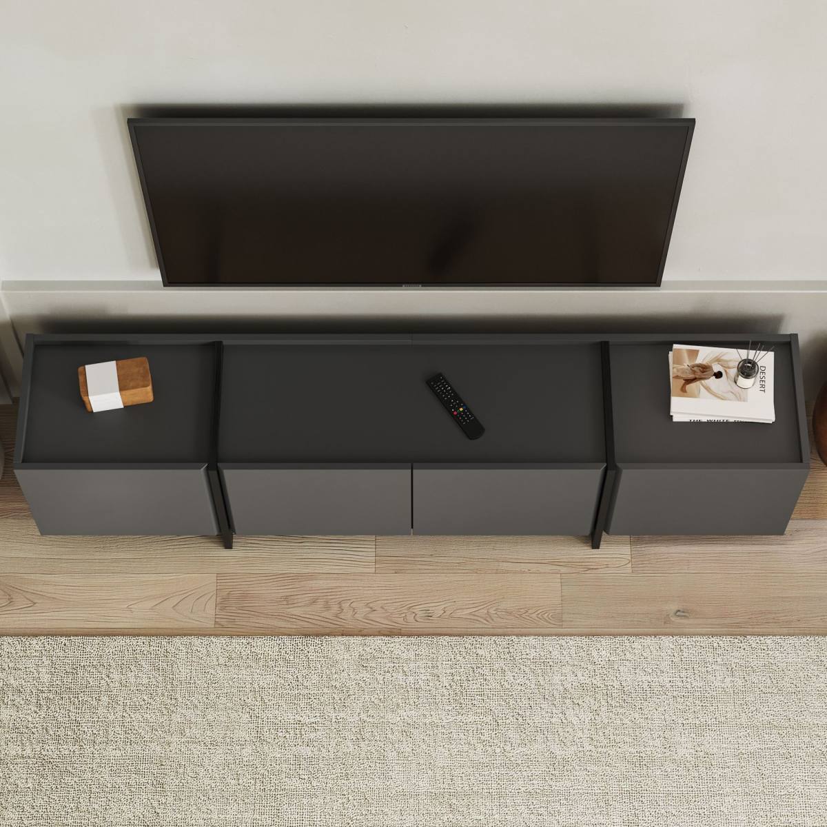 FUNZI LIVING Lowen TV-bord, m 4 låger, produktbillede 8 af 9, TV-borde hos HomeNordic