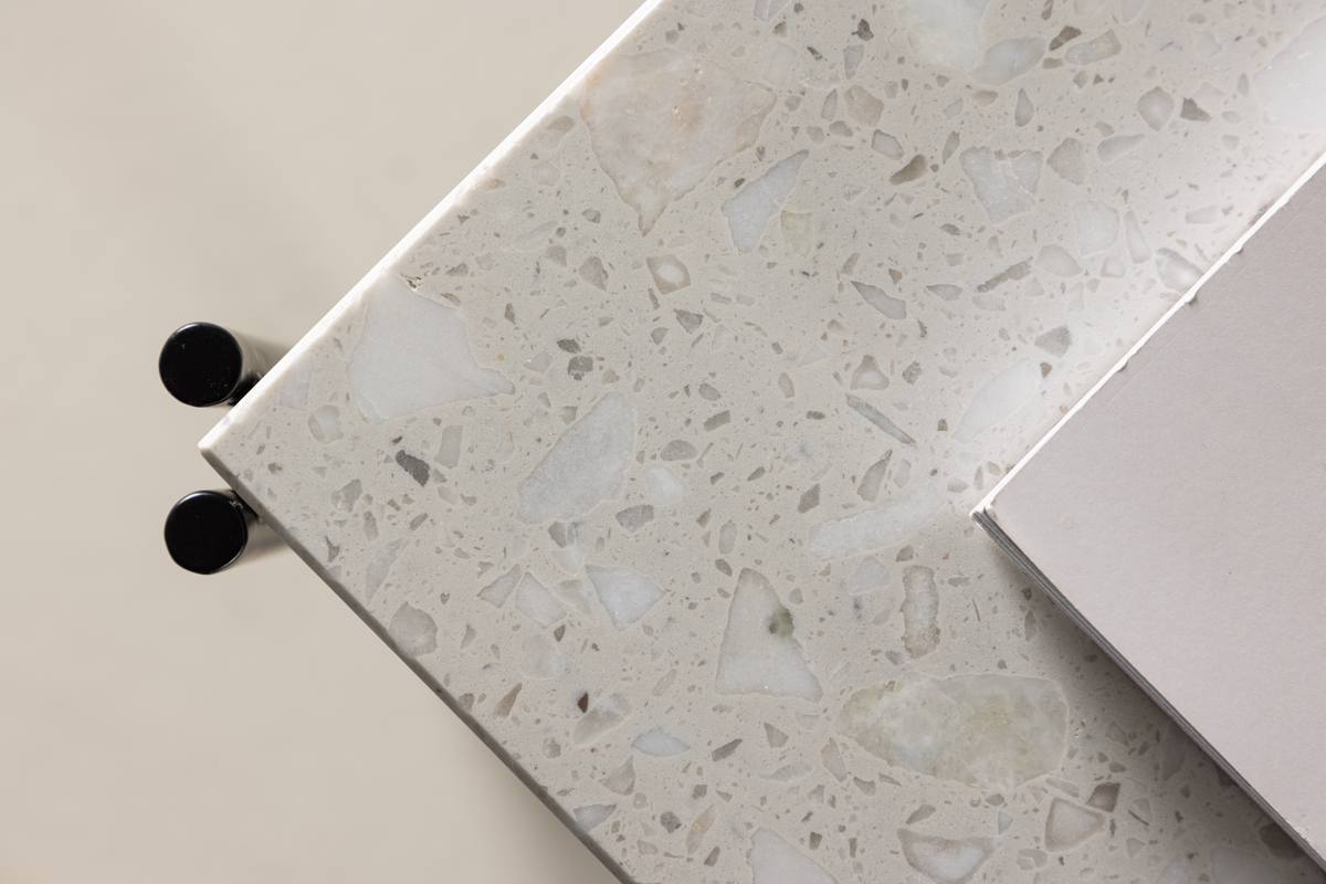 Rizoli - Sofabord i sort metal og top i terrazzo, produktbillede 6 af 8, Moderne designs hos HomeNordic