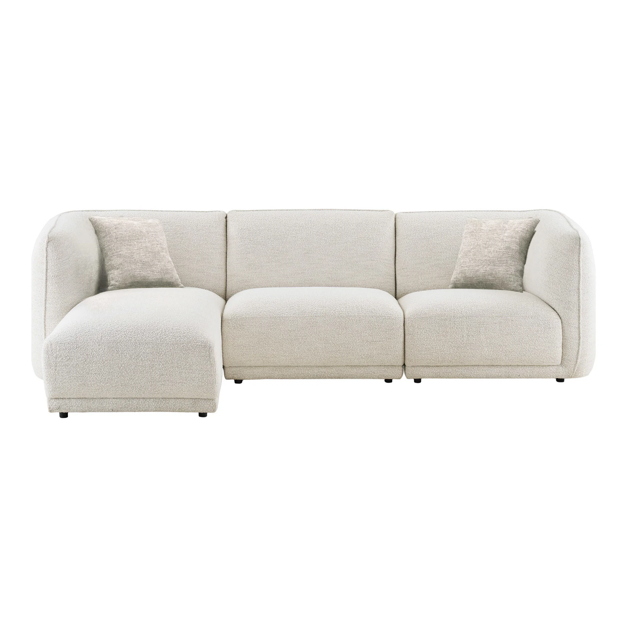 HOUSE NORDIC NOOR LOUNGESOFA VENSTRESTILLET 2 PUDER HVID, Sofaer hos HomeNordic