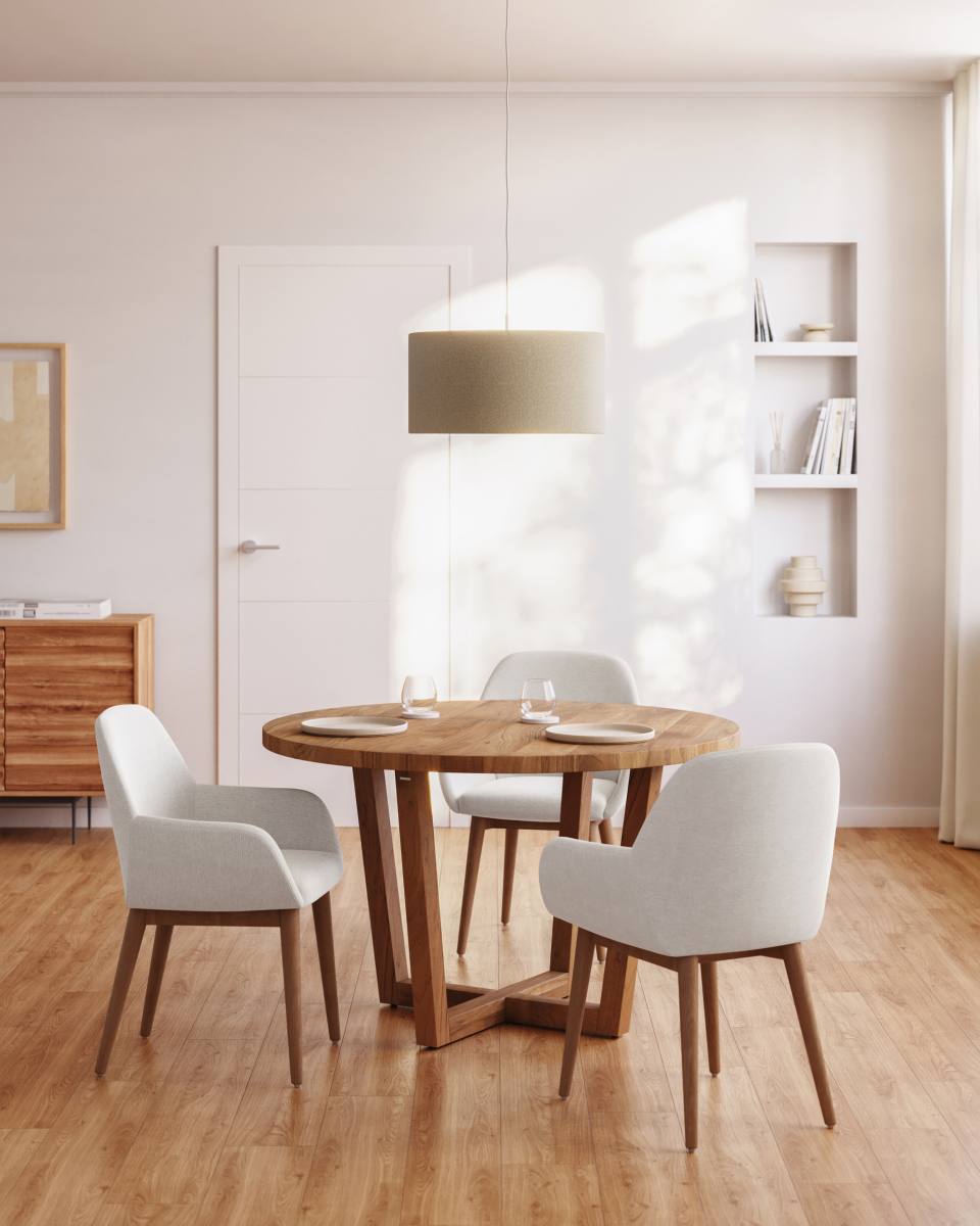 KAVE HOME Nahla spisebord, rund, produktbillede 5 af 6, Spiseborde hos HomeNordic