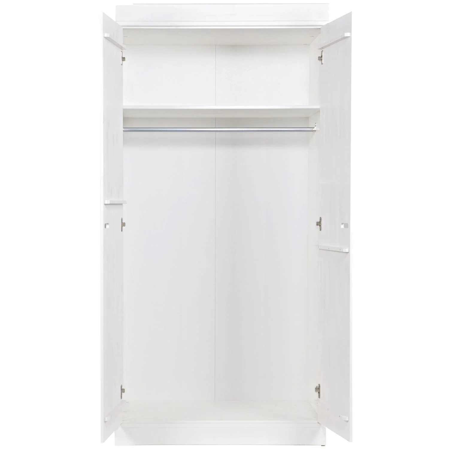 WOOOD - Connect 2-Dørs Skab Skydedøre Hvid FSC 195x94x53 cm, produktbillede 5 af 6, Garderobeskabe hos HomeNordic