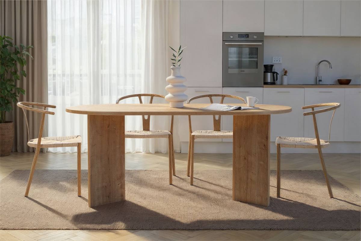 NORDVÄRK Sablin spisebord, oval, produktbillede 9 af 10, Spiseborde hos HomeNordic