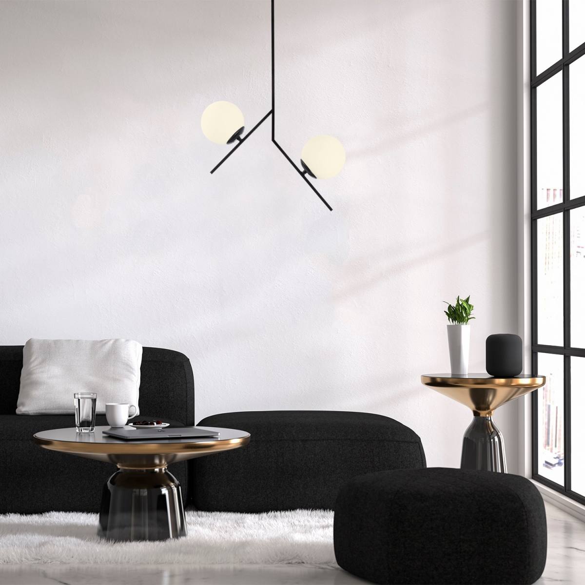 LUMI Lecco loftlampe, produktbillede 5 af 6, Loftlamper hos HomeNordic