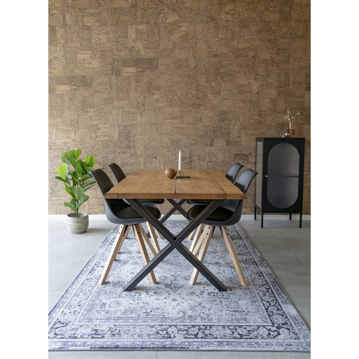 HOUSE NORDIC HAVANA TÆPPE SORT/HVID, produktbillede 2 af 4, Tæpper hos HomeNordic