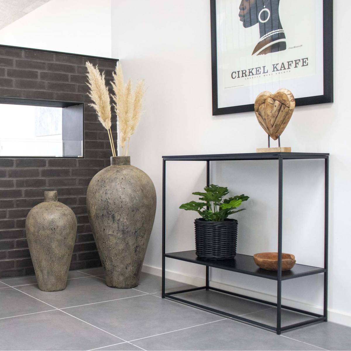 Zeta - Sofabord i sort metal og egelook plade, produktbillede 11 af 11, Moderne designs hos HomeNordic