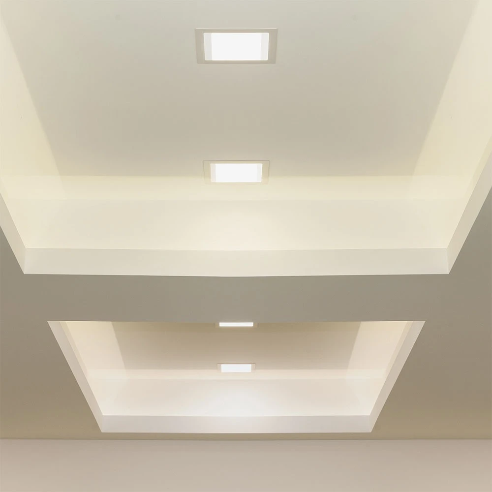 6W 12x12cm LED indbygningspanel, LED indbygningspaneler hos HomeNordic