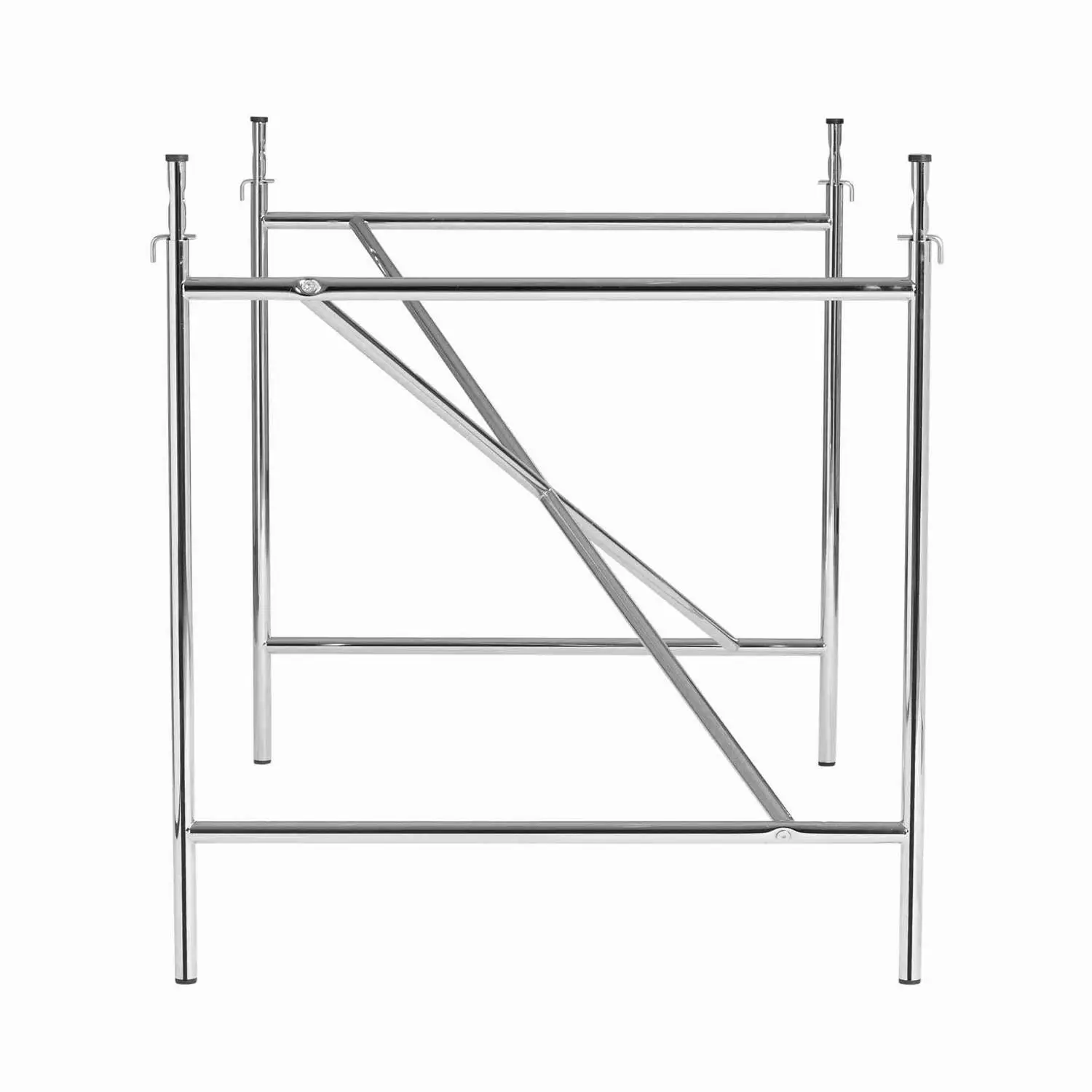PLEASE WAIT TO BE SEATED EIERMANN1 SKRIVEBORD SORT BORDPLADE/CHROMESTEL, produktbillede 2 af 2, Sideborde hos HomeNordic