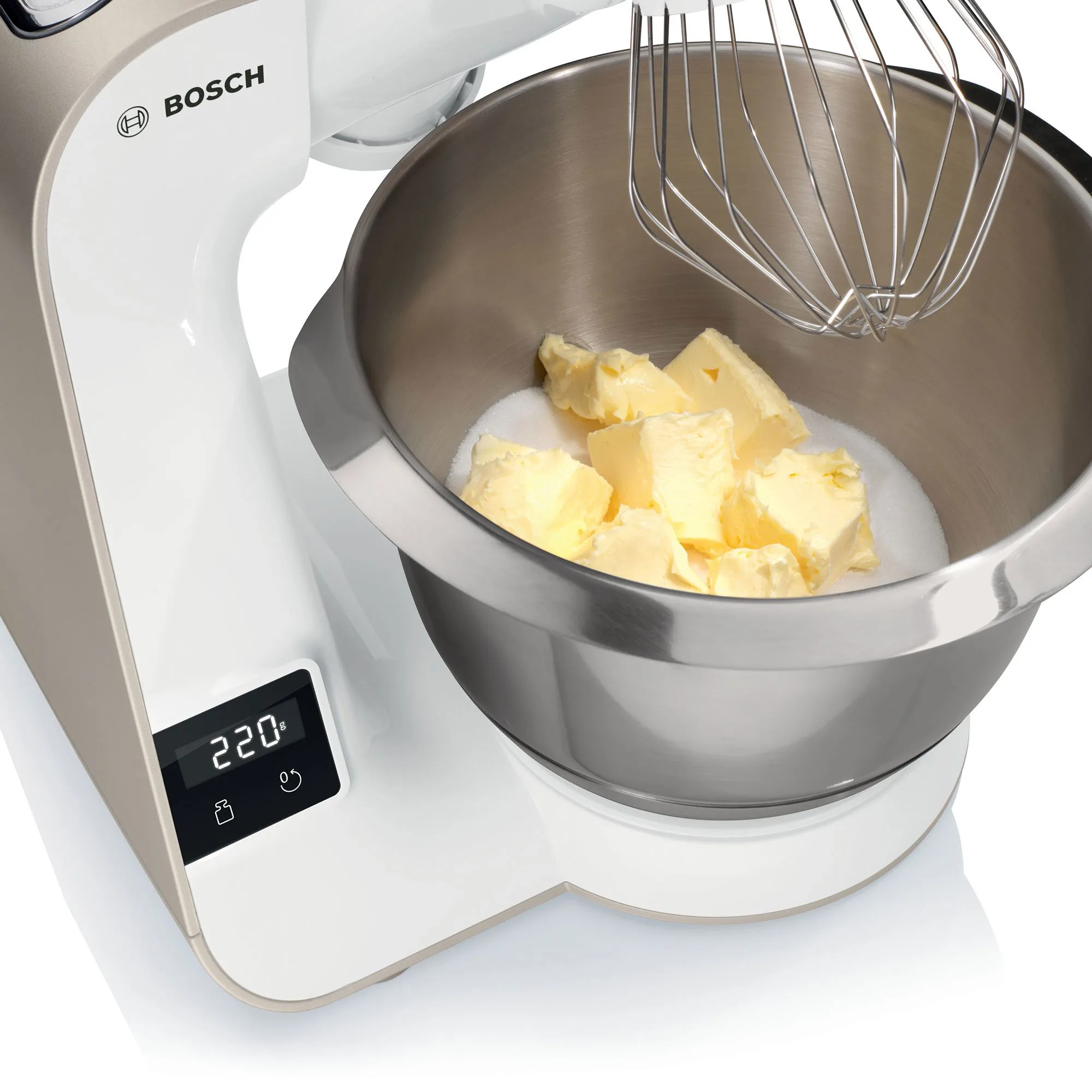 MUM5XW20 køkkenmaskine, 1000 W, hvid/champagne, produktbillede 10 af 17, Røremaskiner hos HomeNordic