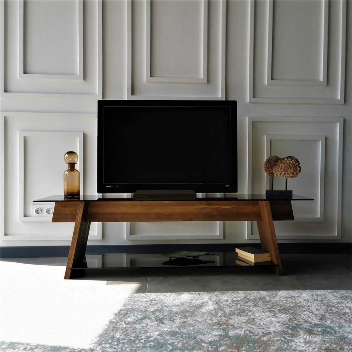 NORDVÄRK TV201 TV-bord, m. 1 hylde, produktbillede 6 af 10, TV-borde hos HomeNordic