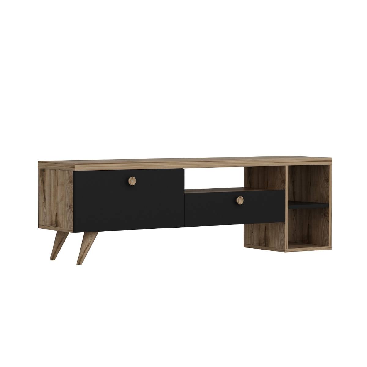 NORDVÄRK Parion TV-bord, m. 2 låger, 1 hylde og 1 rum, TV-borde hos HomeNordic