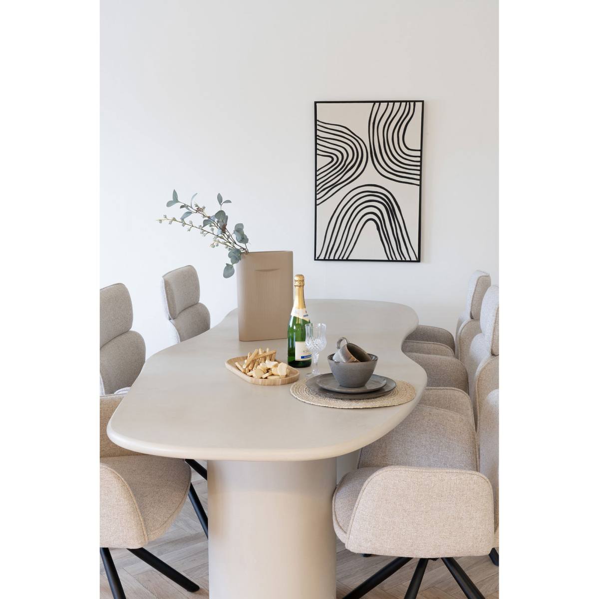 HOUSE NORDIC Maranola spisebord, organisk, produktbillede 2 af 3, Spiseborde hos HomeNordic