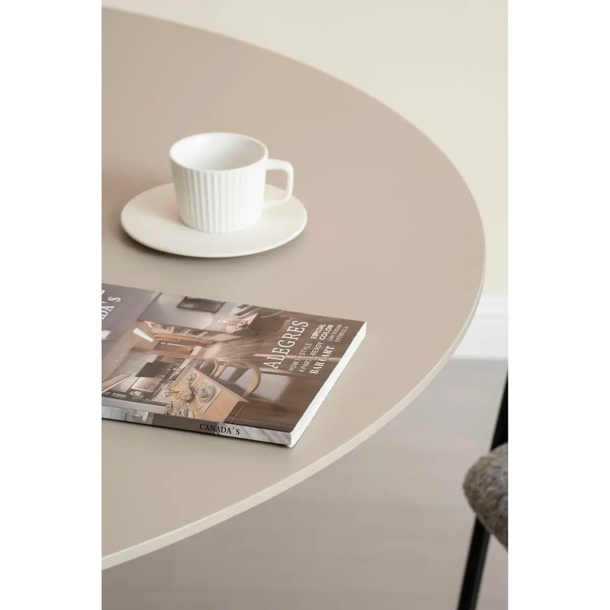 Riva Spisebord - Spisebord, Sand Ø120X75 Cm – billede 5