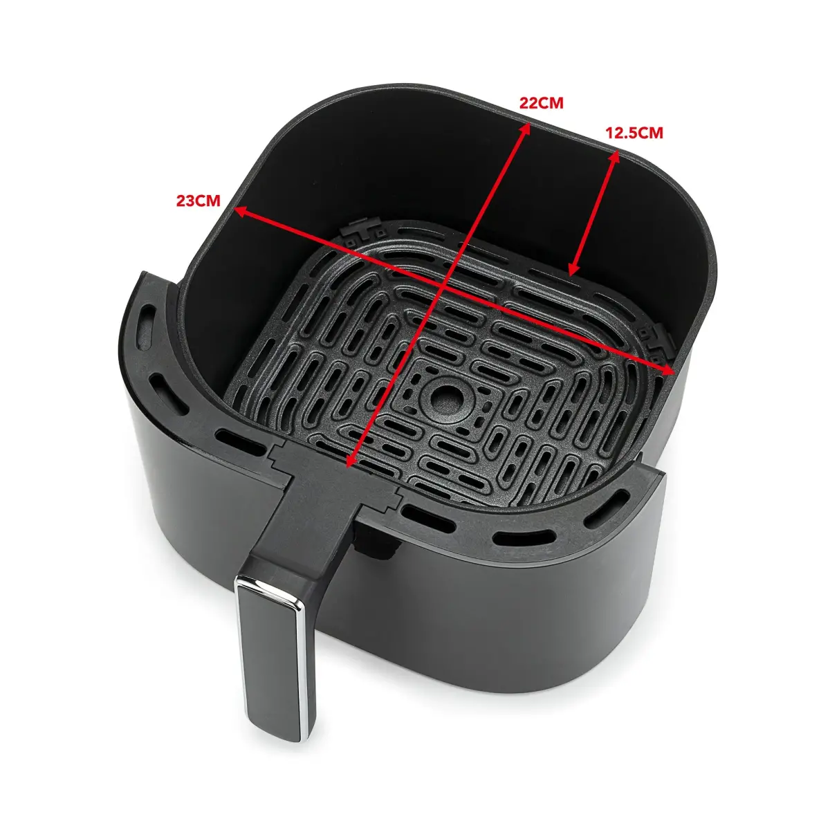 Dual Heating Airfryer, 6 liter, produktbillede 3 af 11, Airfryers hos HomeNordic