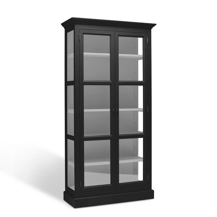 LIVINGOODIES LILLE VITRINSKAB CARLINGTON ORIGINAL SORT/, produktbillede 2 af 2, Vitrineskabe hos HomeNordic