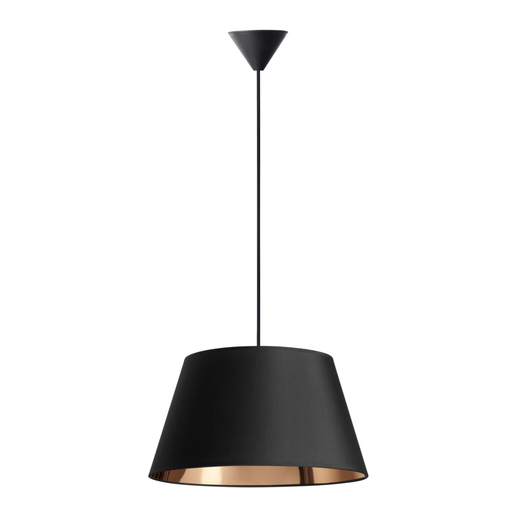 Isabella Campo Ø45 Pendel Lampe E27 i Sort/Kobber, Pendler hos HomeNordic