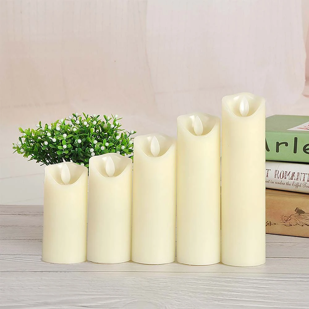 LED bordlampe med flammeeffekt, 5,3x17,5cm, Bordlamper hos HomeNordic