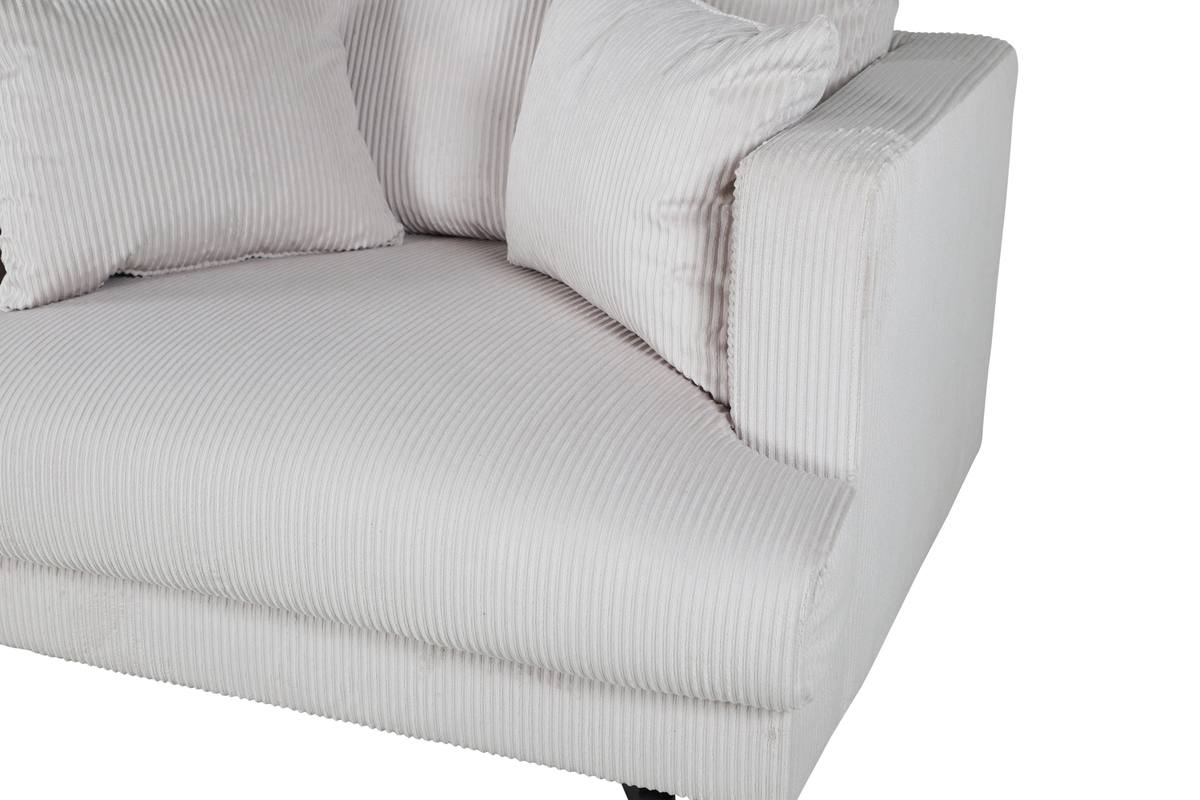 Warden - Lænestol i beige polyester fløjl, produktbillede 12 af 15, Lænestole hos HomeNordic