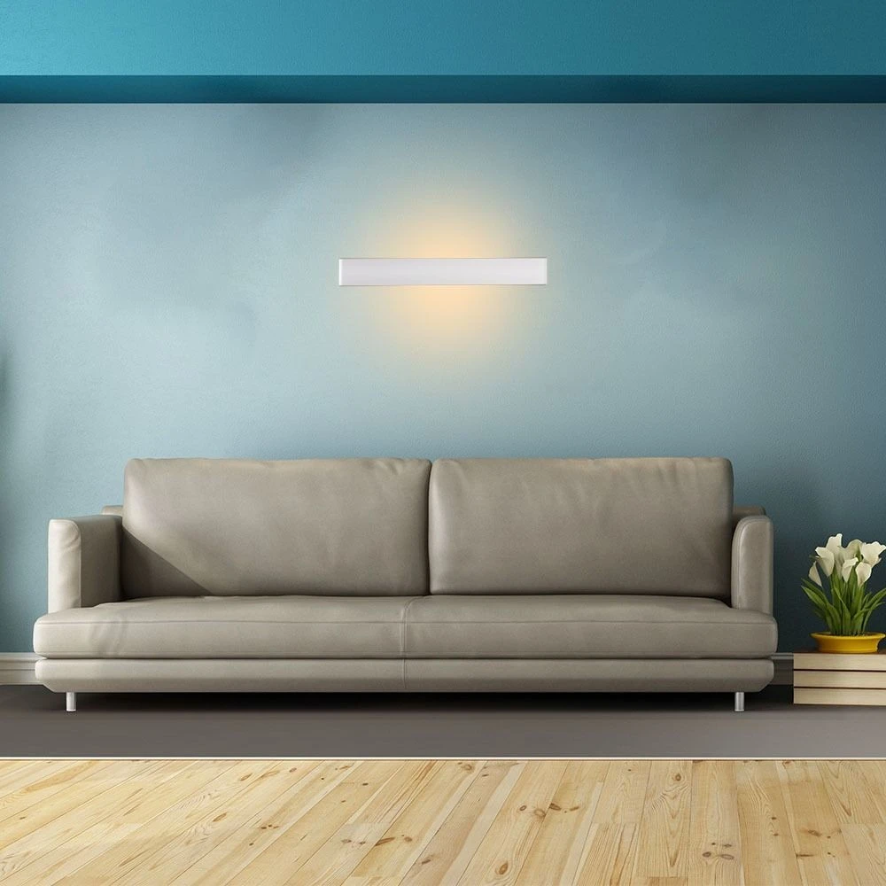 20W LED hvid aflang væglampe, Væglamper hos HomeNordic