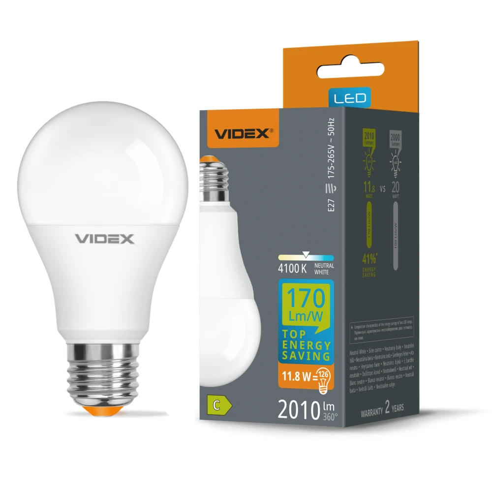 E27 11,8W LED pære, Pærer hos HomeNordic