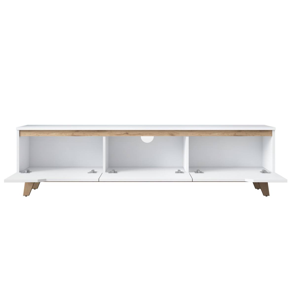 NORDVÄRK D1 TV-bord, m. 3 låger, produktbillede 4 af 10, TV-borde hos HomeNordic
