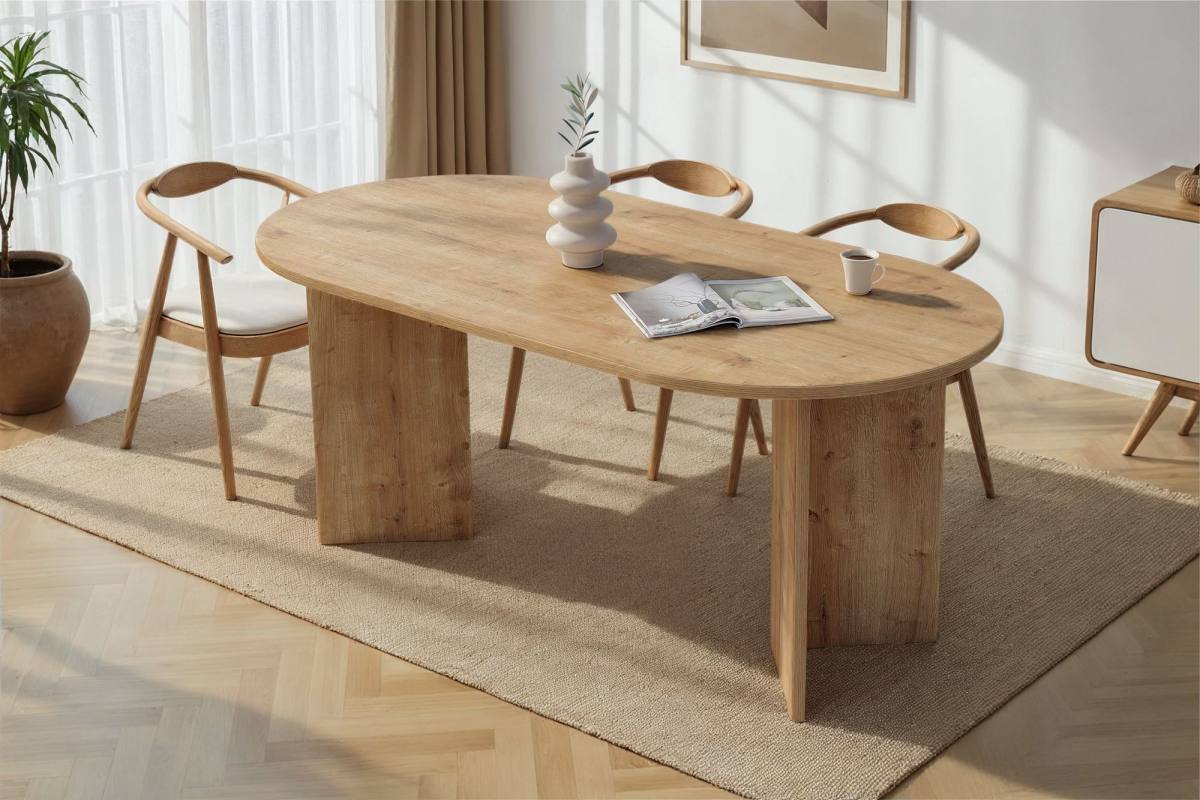 NORDVÄRK Sablin spisebord, oval, produktbillede 10 af 10, Spiseborde hos HomeNordic