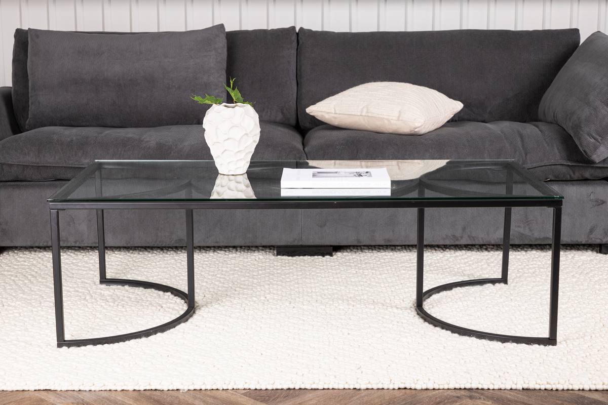 Plexus - Sofabord i glas og metal, 70 x 140 cm, produktbillede 3 af 10, Moderne designs hos HomeNordic