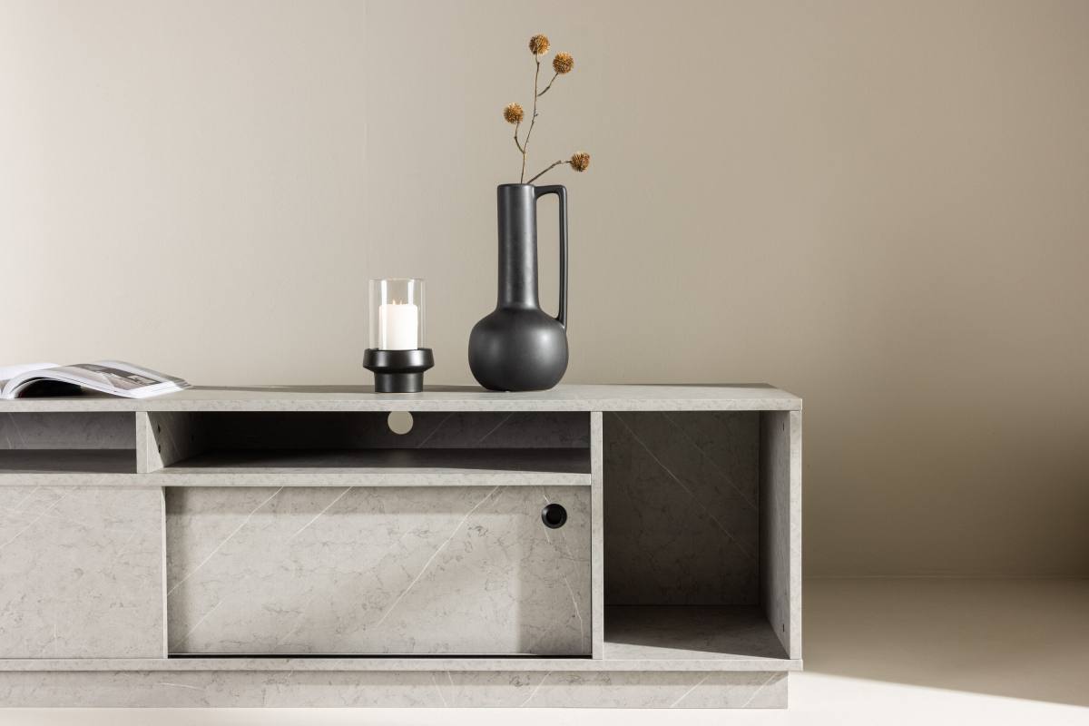 VENTURE DESIGN Girona TV-bænk, m. 2 skydelåger, produktbillede 15 af 16, TV-borde hos HomeNordic