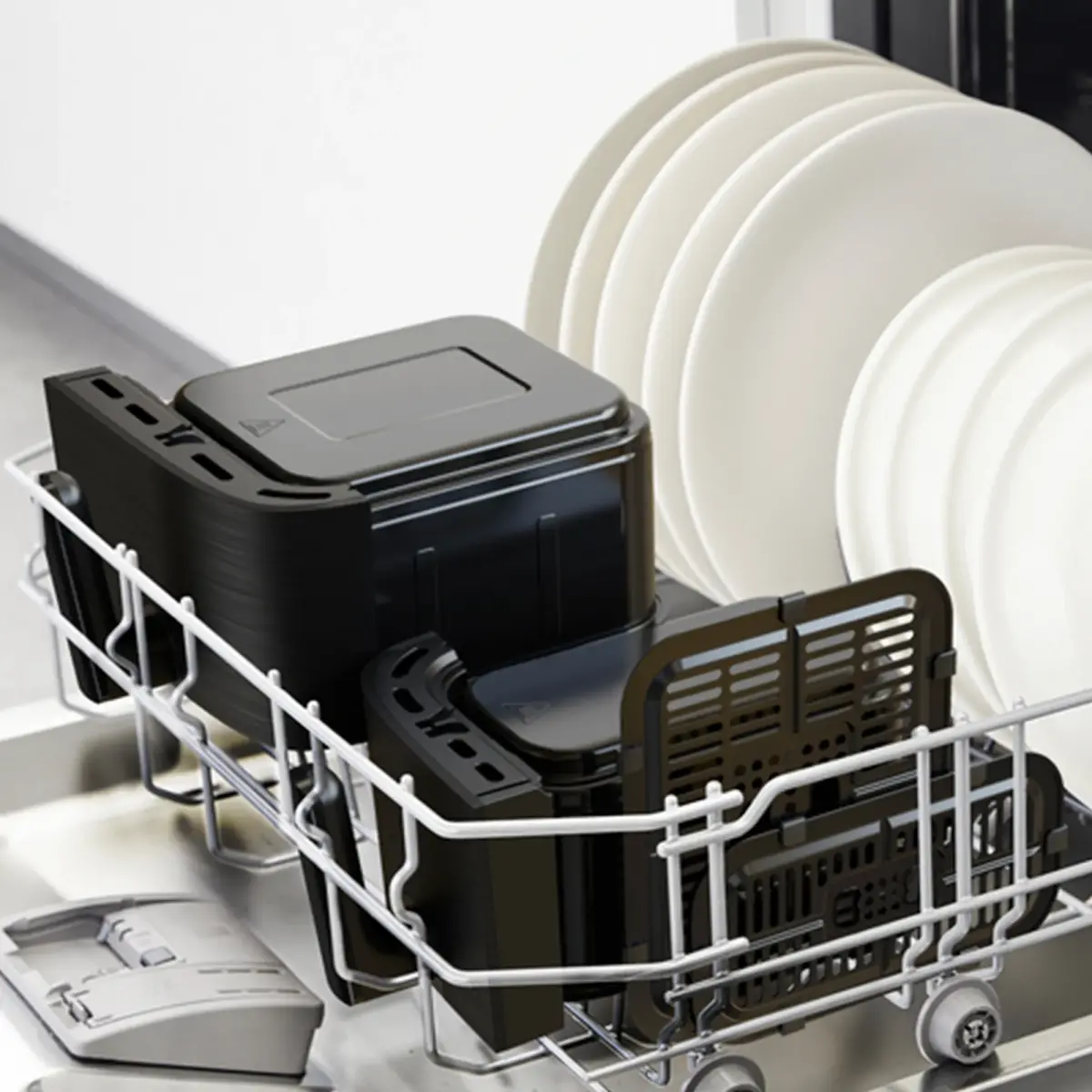 Easy Fry Dual airfryer 8,3 l, sort, produktbillede 2 af 6, Airfryers hos HomeNordic