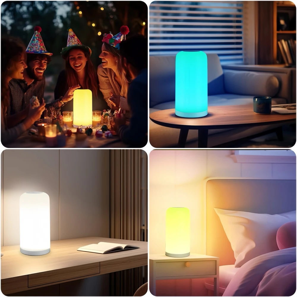 RGBIC+CCT LED bord/natlampe, Skriveborde hos HomeNordic