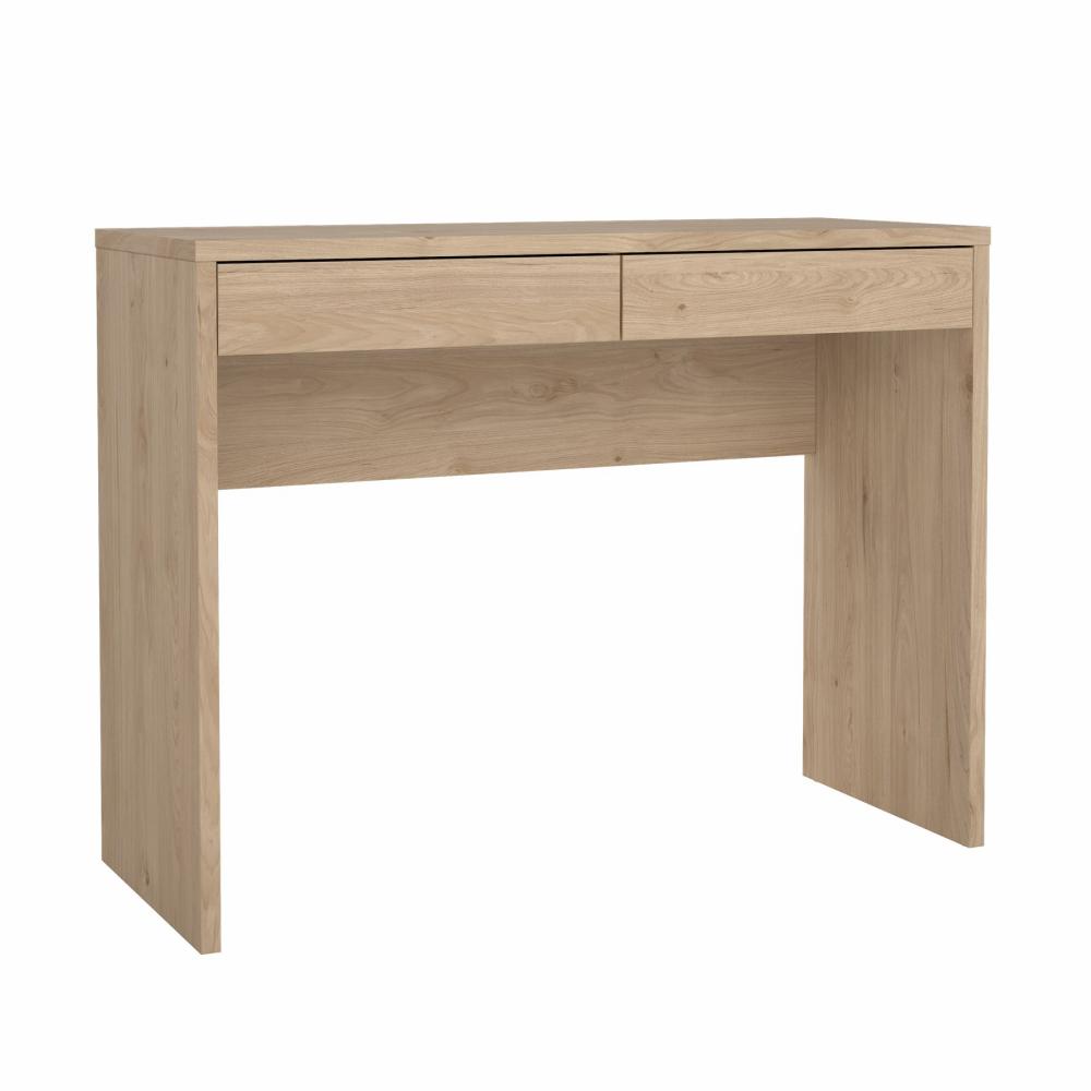 Prestige skrivebord 100 x 40 cm med 2 skuffer i egelook, Skriveborde hos HomeNordic