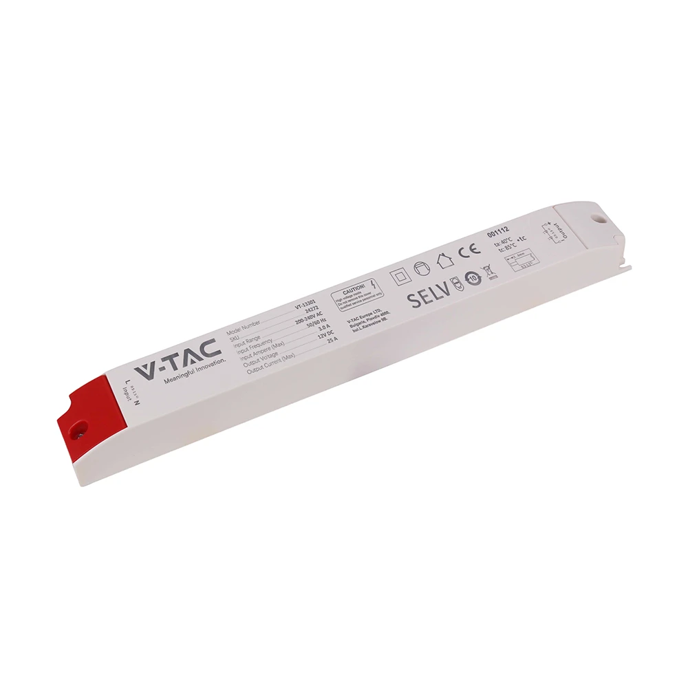 300W / 12V DC strømforsyning til LED strips, Strømforsyninger hos HomeNordic