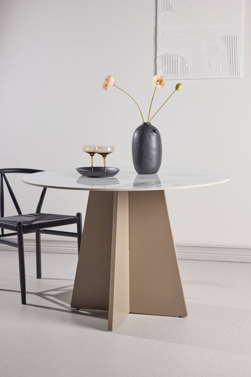 VENTURE DESIGN Bootcut spisebord, rund, produktbillede 11 af 11, Spiseborde hos HomeNordic