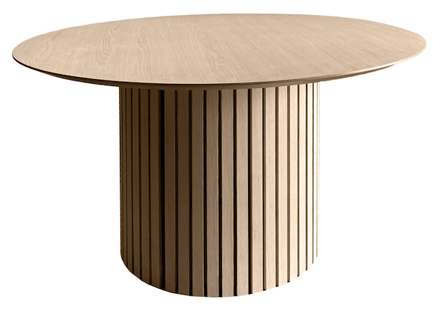 Tisvilde rundt spisebord diameter 120 cm i hvidpigmentere olieret ege, Spiseborde hos HomeNordic