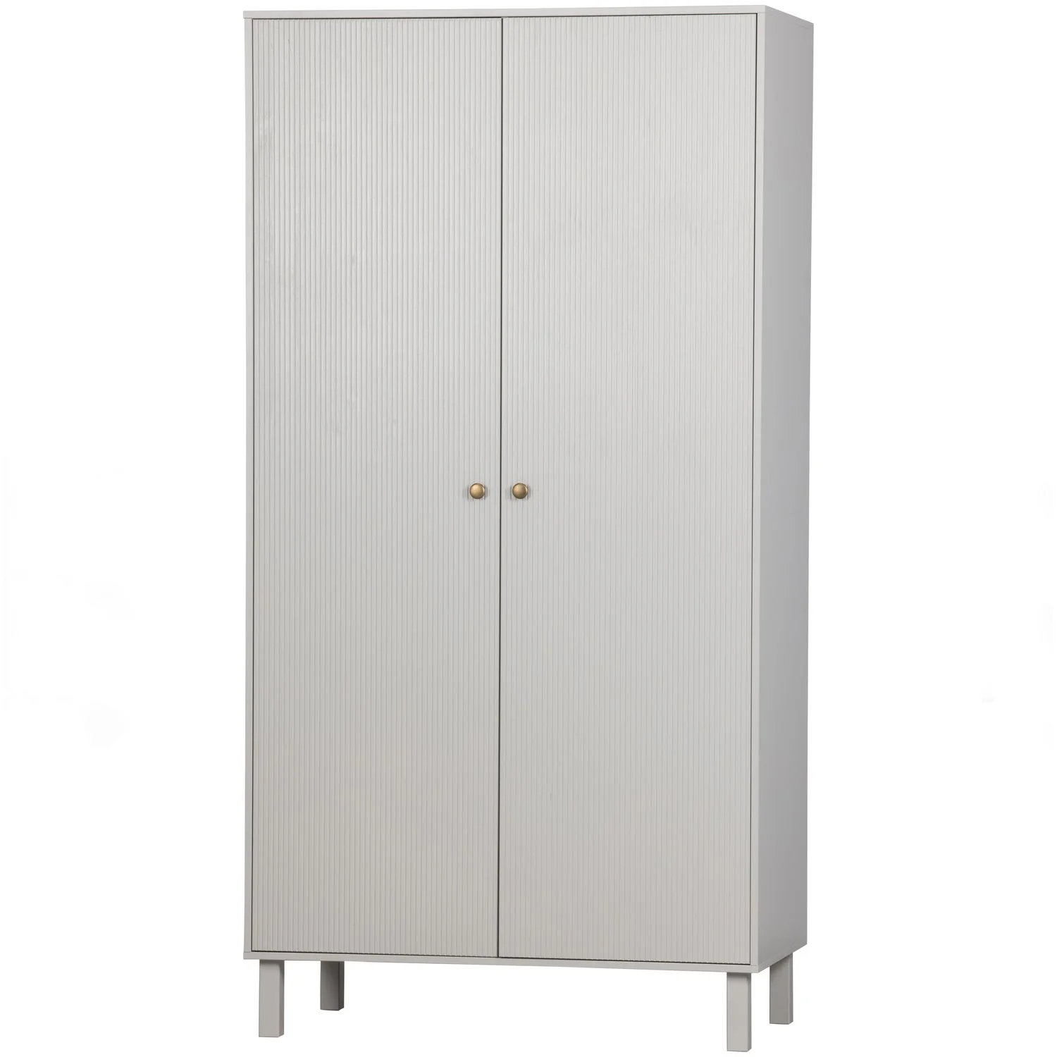 WOOOD - Madu Garderobeskab Fyr Cloud Grey FSC, Garderobeskabe hos HomeNordic