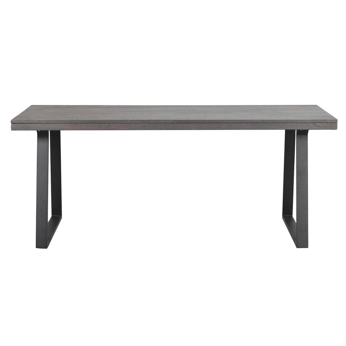 ROWICO Brooklyn spisebord brun træ og sort metal (170x95), Spiseborde hos HomeNordic