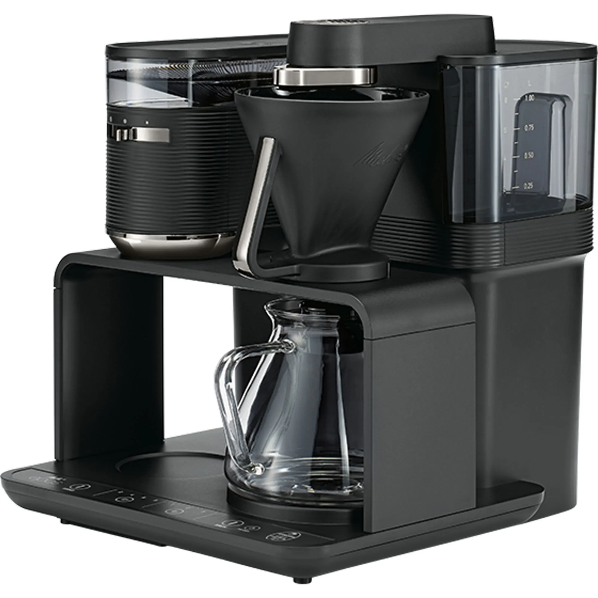 Melitta Epos Kaffemaskine, sort/krom, produktbillede 2 af 4, Kaffemaskiner hos HomeNordic
