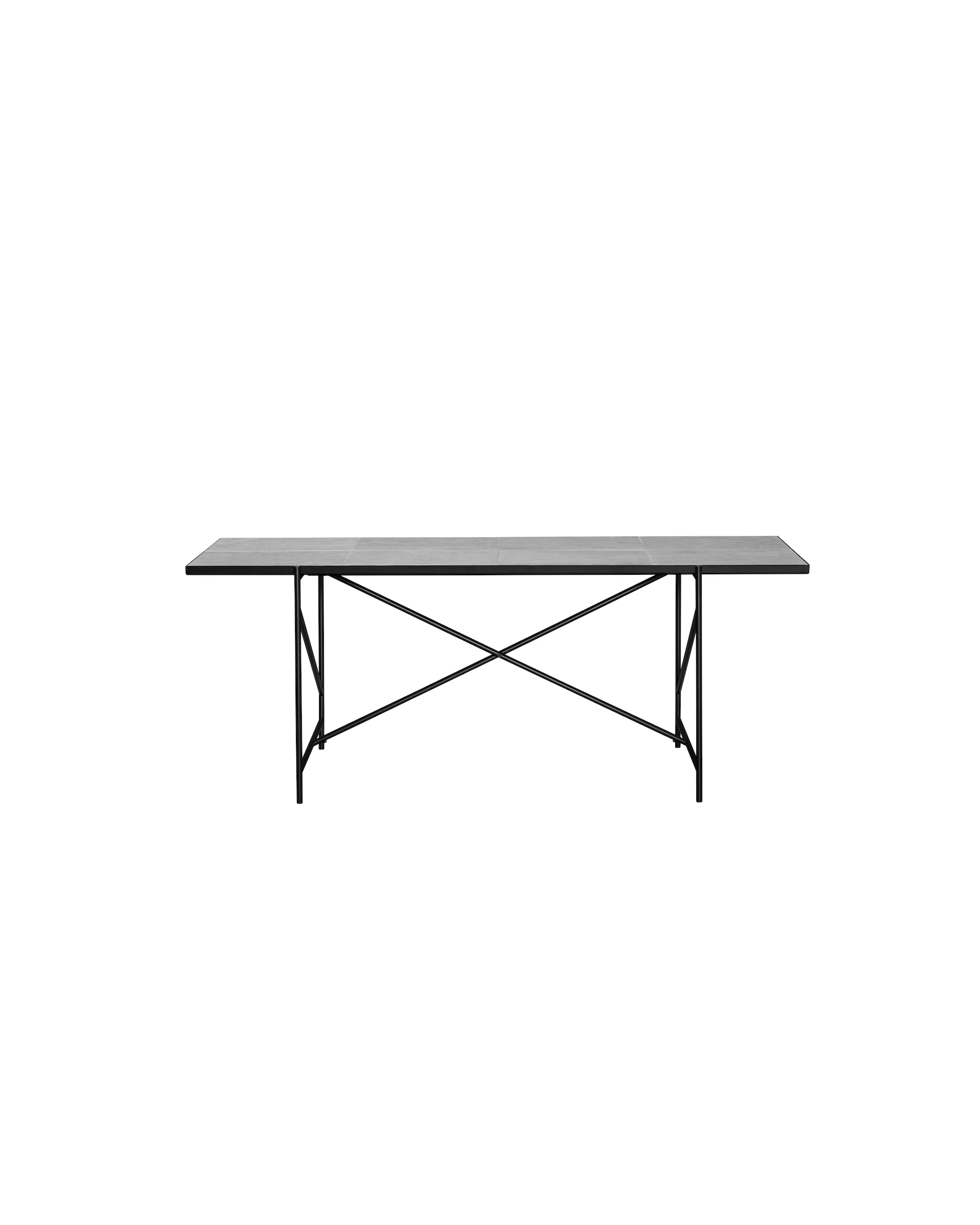 HANDVÄRK DINING TABLE BLACK FRAME, produktbillede 2 af 2, Spiseborde hos HomeNordic