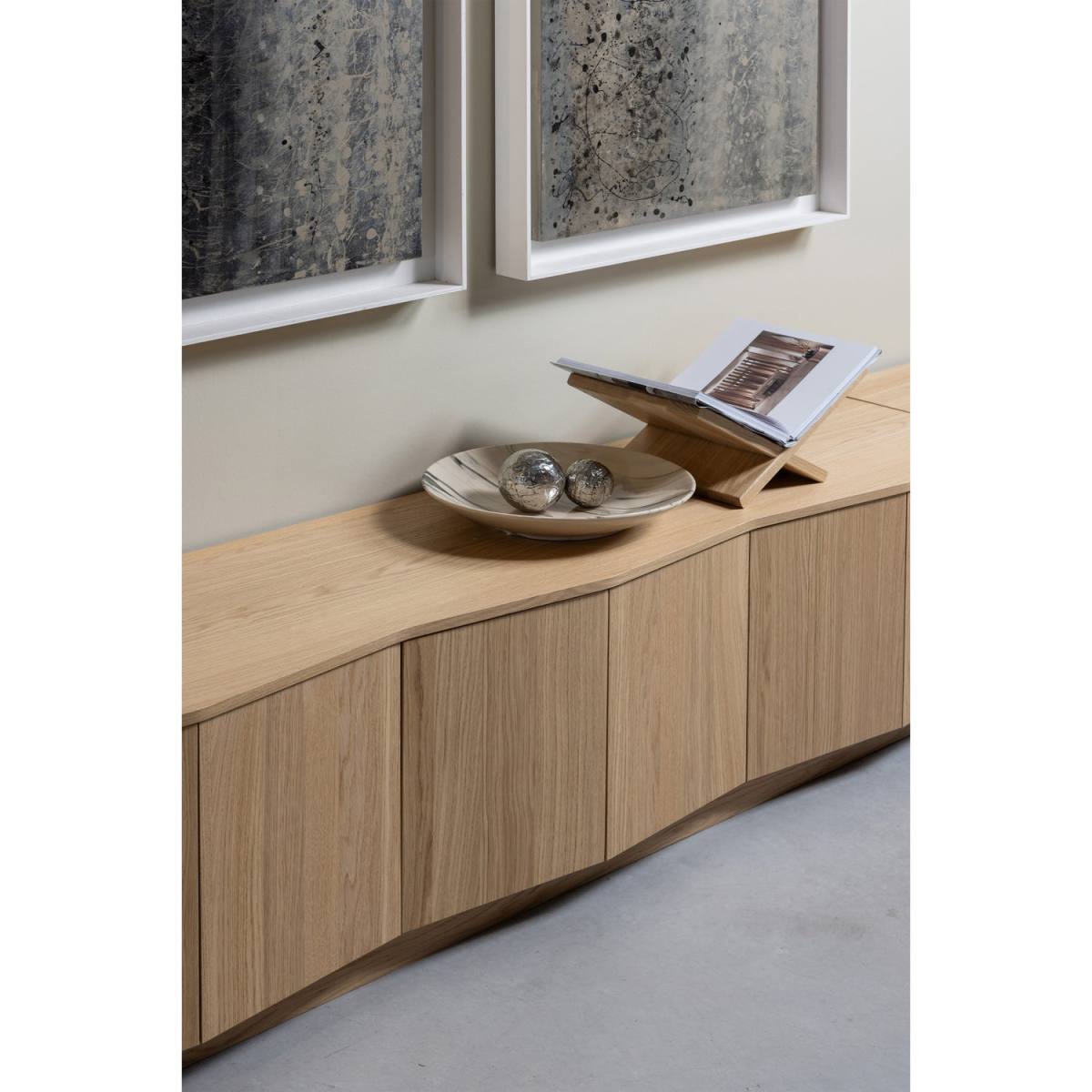 WOOOD Zuma TV-bord, m. 6 låger og 3 hylder, produktbillede 2 af 3, TV-borde hos HomeNordic