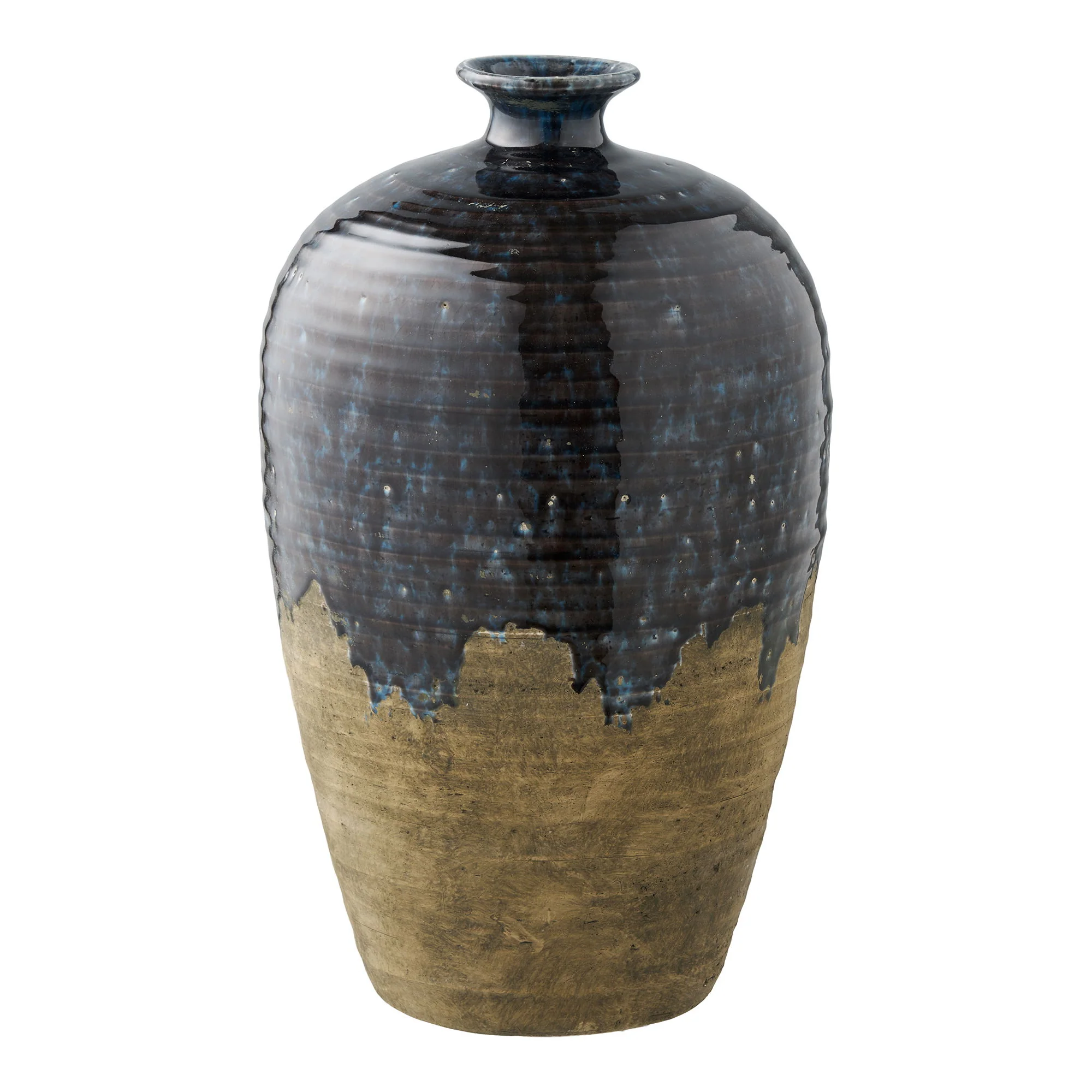 Vase - Vase, Keramik, Mørkeblå Ø27X44,5 Cm, Vaser hos HomeNordic