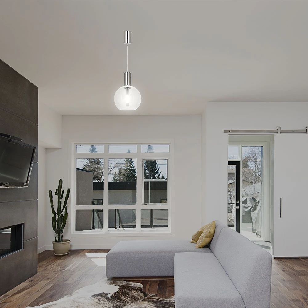 5W LED pendellampe i klart glas, Pendler hos HomeNordic