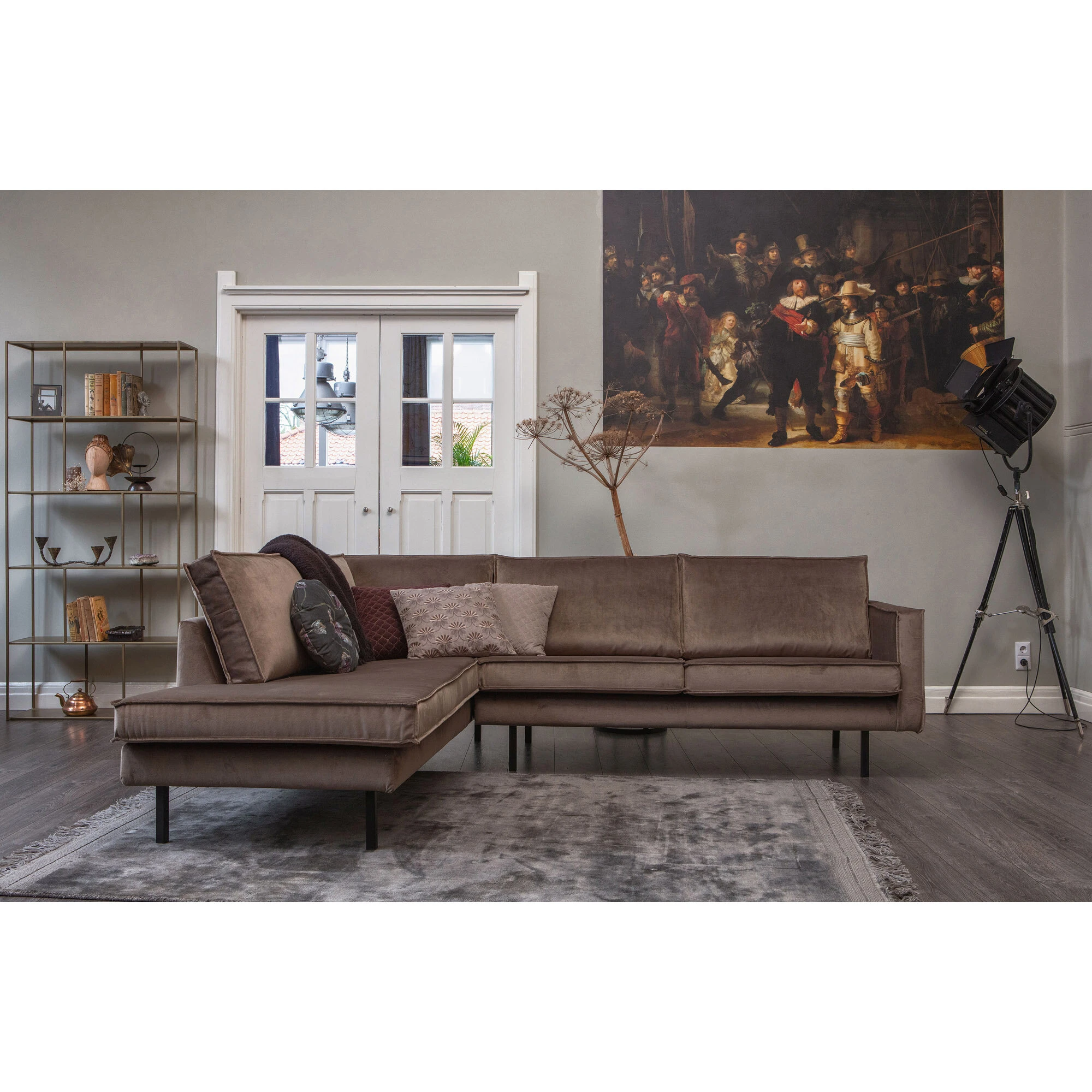 Rodeo Hjørnesofa Venstrevendt Velour, produktbillede 2 af 7, Sofaer hos HomeNordic