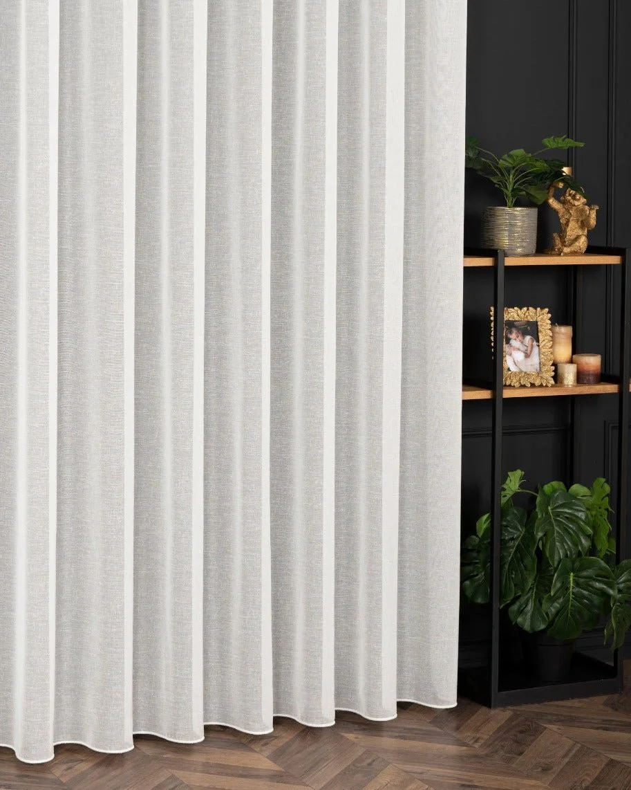 PETRA – Tyndt wavegardin, Hvid, Gardiner hos HomeNordic