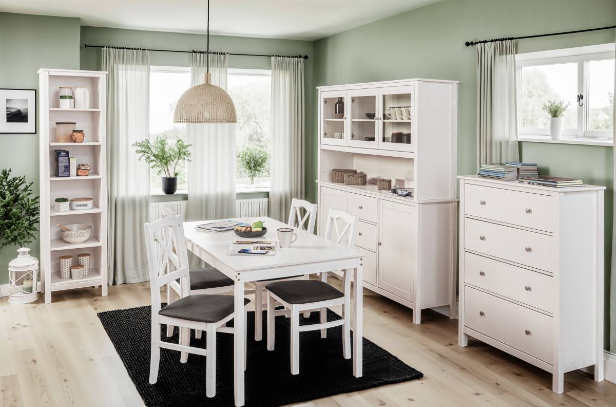 NORDIC LIVING COLLECTION Chilly Home spisebord, m. 1 skuffe, produktbillede 8 af 8, Spiseborde hos HomeNordic