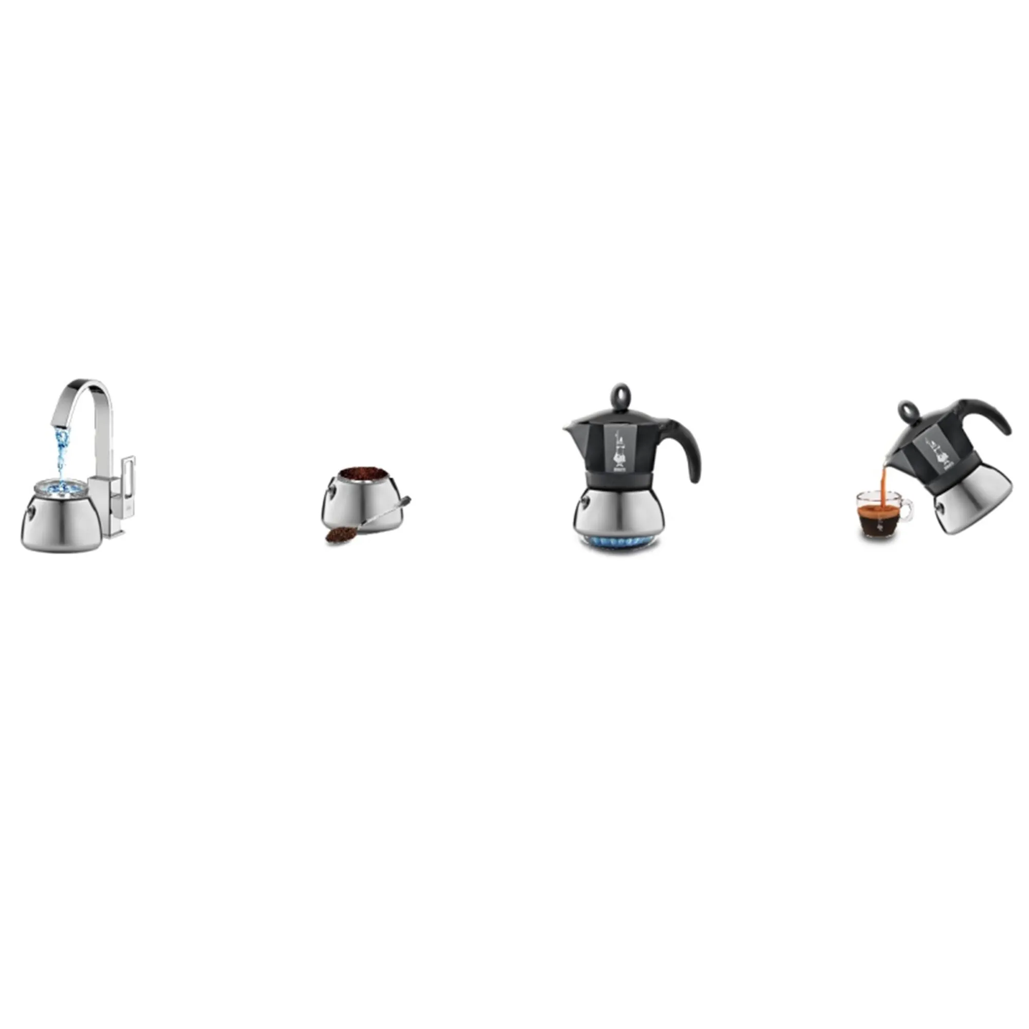 Mokkabrygger til induktion, 6 kopper, produktbillede 2 af 2, Kaffemaskiner hos HomeNordic