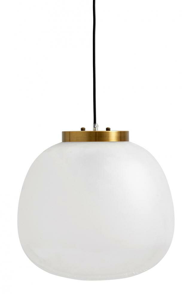 NORDAL FROST PENDEL LAMPE HVID/GYLDEN, Pendler hos HomeNordic