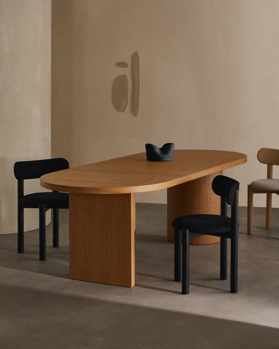 KAVE HOME Nealy spisebord, oval, produktbillede 6 af 6, Spiseborde hos HomeNordic